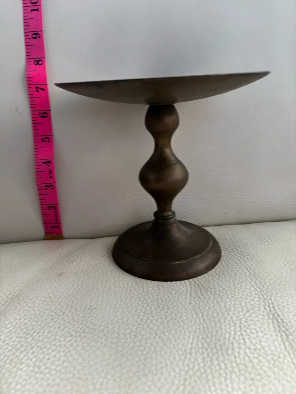 Vintage Brass Large Candle Holder